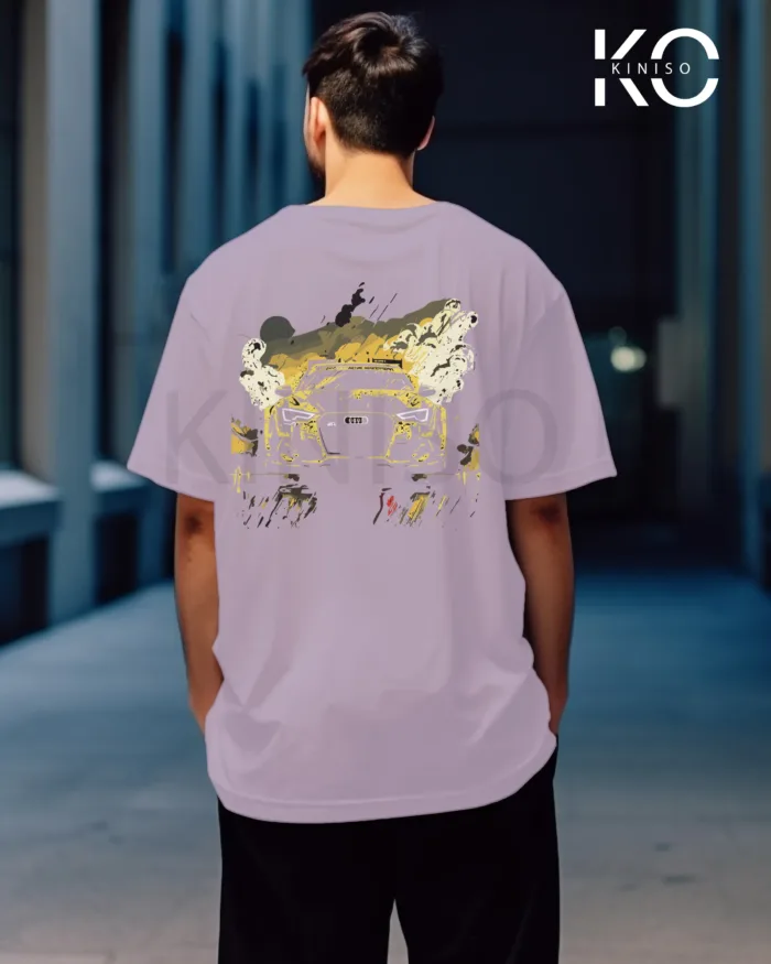 Car Graphic T Shirts for guys with Car Half Back Design - Image 14
